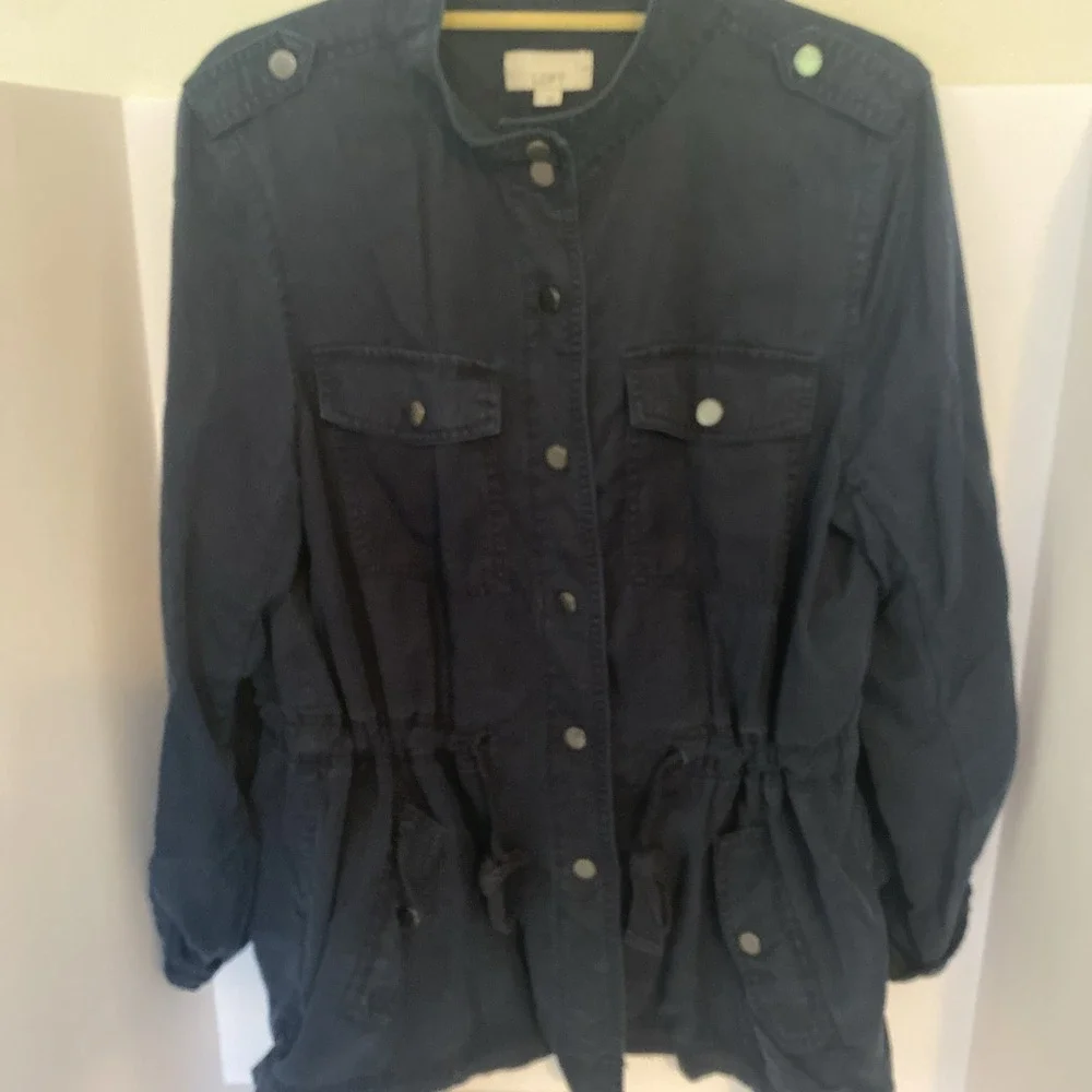 Loft Utility Jacket Navy Long Sleeve Hiking‎ J1